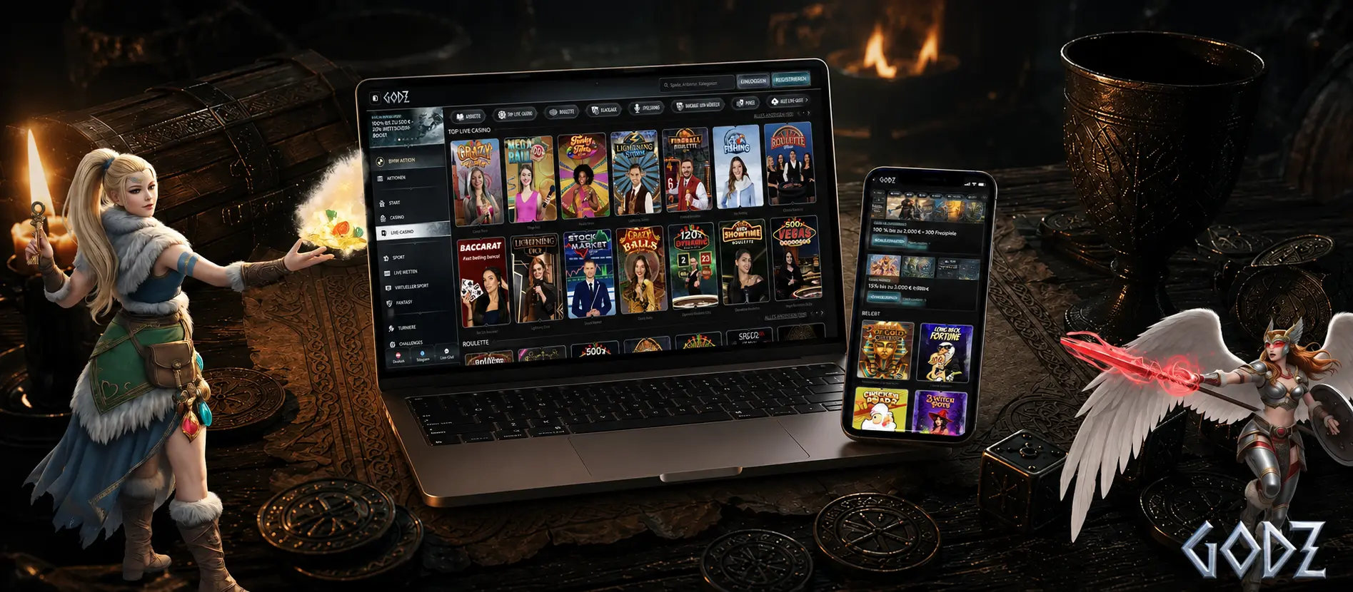 Registrierung und Login bei Godz Casino